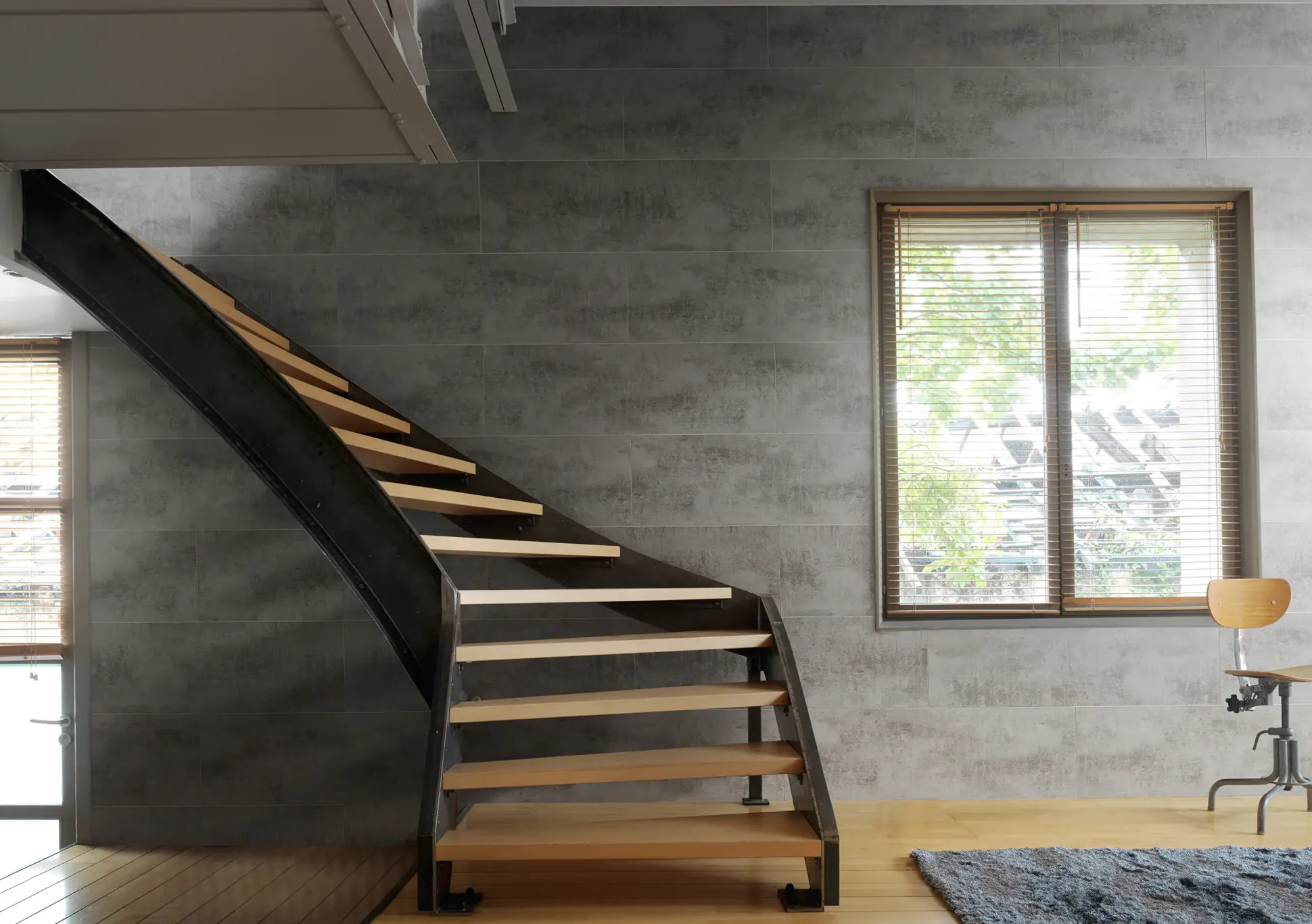 Grosfillex Kunststoffpaneele Element 120 x 37,5 cm 8 mm, Beton dunkel