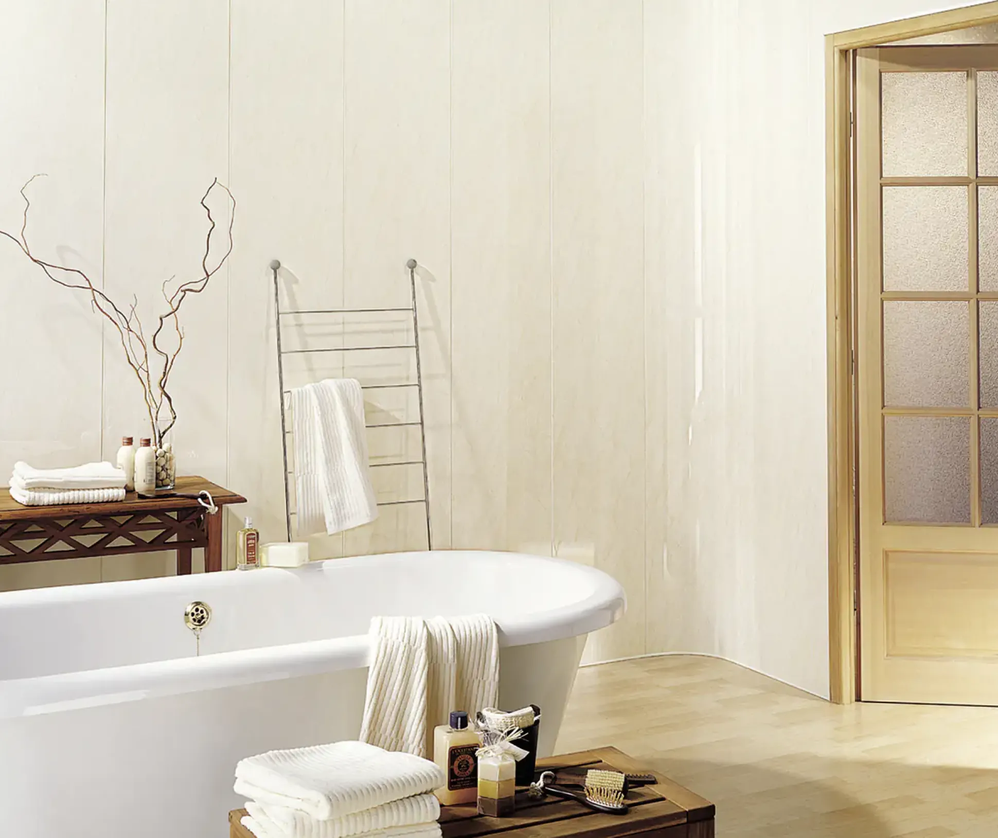 Grosfillex Kunststoffpaneele Element 260 x 37,5 cm 8 mm Marmor beige