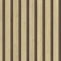 Grosfillex Wandpaneel Kunststoff LINIO 260 x 37,5 cm 8 mm Bamboo 3 Stück