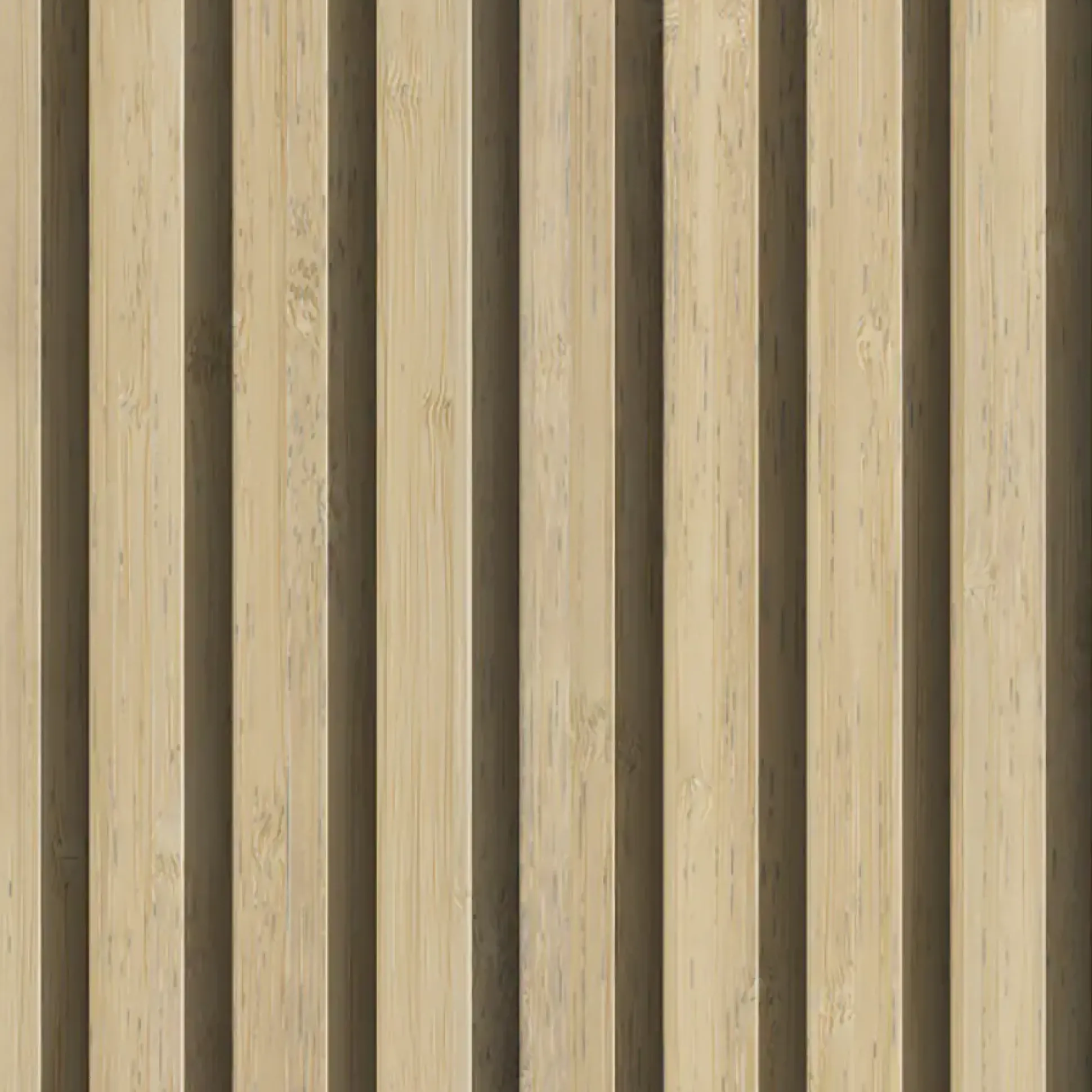 Grosfillex Wandpaneel Kunststoff LINIO 260 x 37,5 cm 8 mm Bamboo 3 Stück