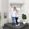 Gutta Edelstahlvordach HD 160 Edelstahl, Verbundglas klar
