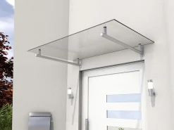 Gutta Edelstahlvordach HD 160 Edelstahl, Verbundglas klar