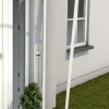 Gutta Seitenblende B1 Acryl Aluminium weiß, Acrylglas klar