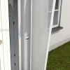 Gutta Seitenblende B1 Aluminium weiß, Polycarbonat klar