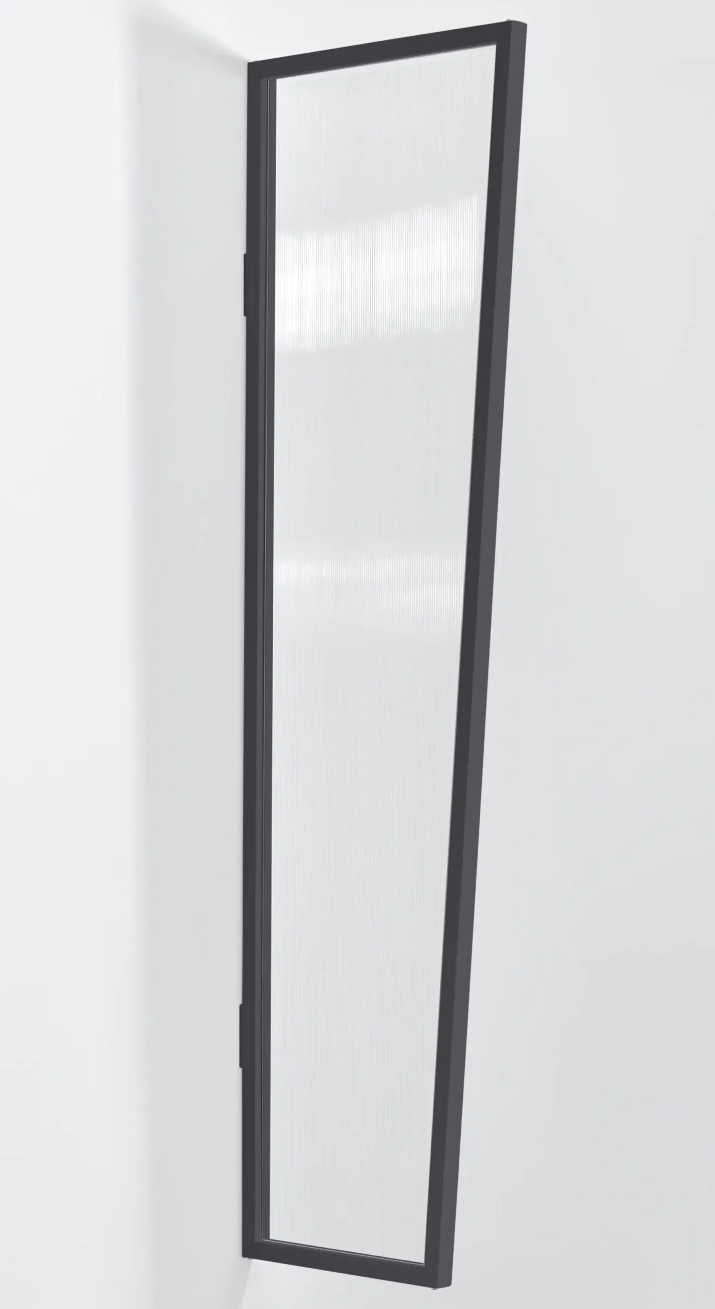 Gutta Seitenblende B1 Aluminium anthrazit, Polycarbonat klar