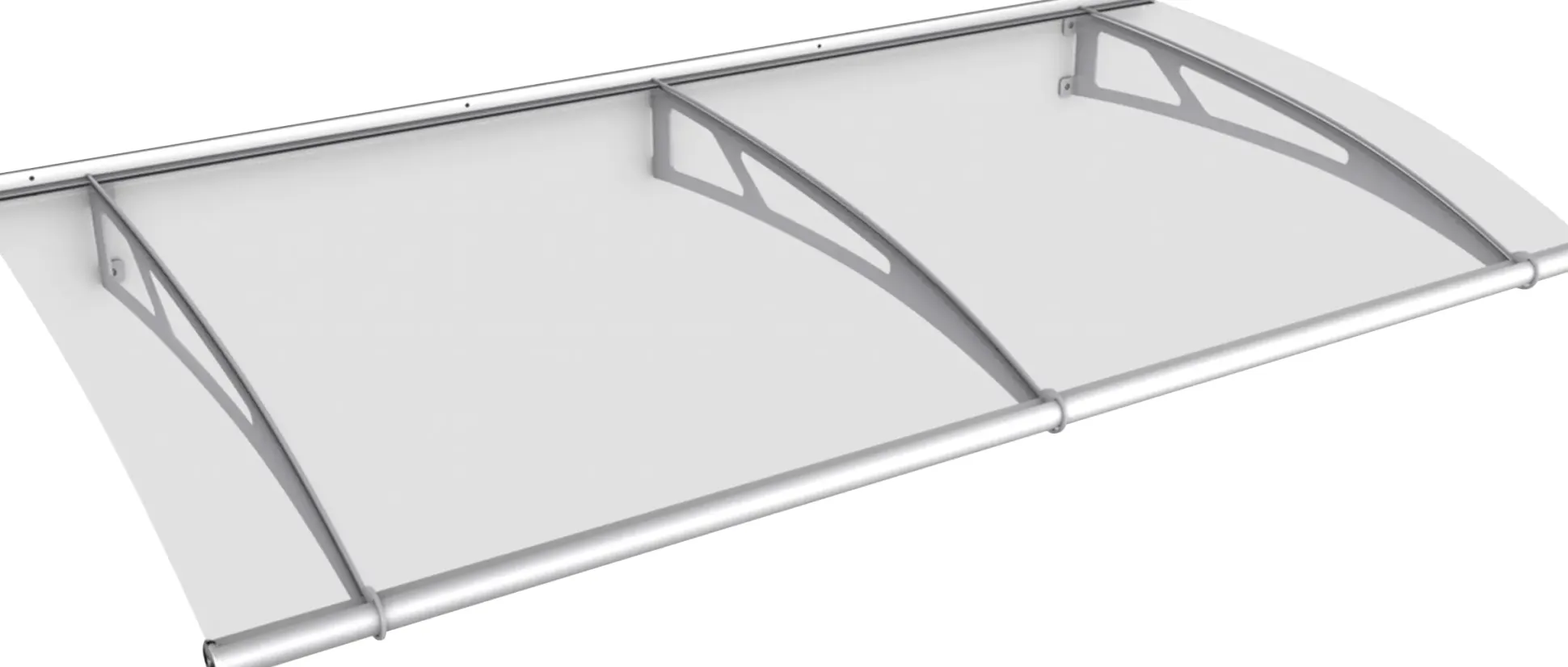 Gutta Vordach PT- L 1900 Edelstahl, Acrylglas klar