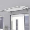 Gutta Vordach PT- L 1500 Edelstahl, Acrylglas satiniert weiß