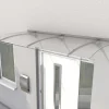 Gutta Vordach PT Secco 200 Edelstahloptik, Polycarbonat klar