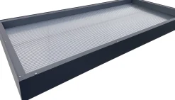Gutta Vordach Rechteckvordach 160 x 90 x 12,5 cm anthrazit BS 3D-LINE