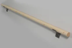 Handlaufset Fichte mit Alu-Konsolen / 150 cm Ø 40 mm