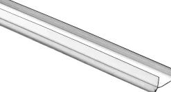 Hettich Abdichtprofil 19 mm Sockel Kunststoff transparent