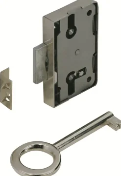 Hettich Aufschraubschloss vernickelt 60 x 48 x 8,7 mm