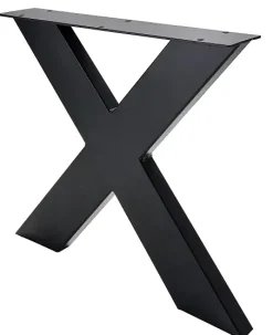 Hettich Bankgestell X 40 x 40 cm Stahl schwarz - 1 Stück