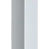 Hettich Design-Tischbein Mella Aluminium-Optik, eckig, glänzend, 1 Stück