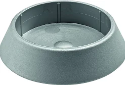 Hettich Fußkappe Ø60 mm silber Kunststoff, 1 Stück