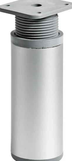 Hettich Möbelfuß 4,0 x 10 - 11,5 cm Aluminium-Optik - 1 Stück