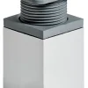 Hettich Möbelfuß 4,0 x 6,0 - 7,8 cm Aluminium-Optik - 1 Stück