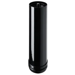 Hettich Möbelfuß 6,0 x 20 - 23 cm Stahl schwarz - 1 Stück