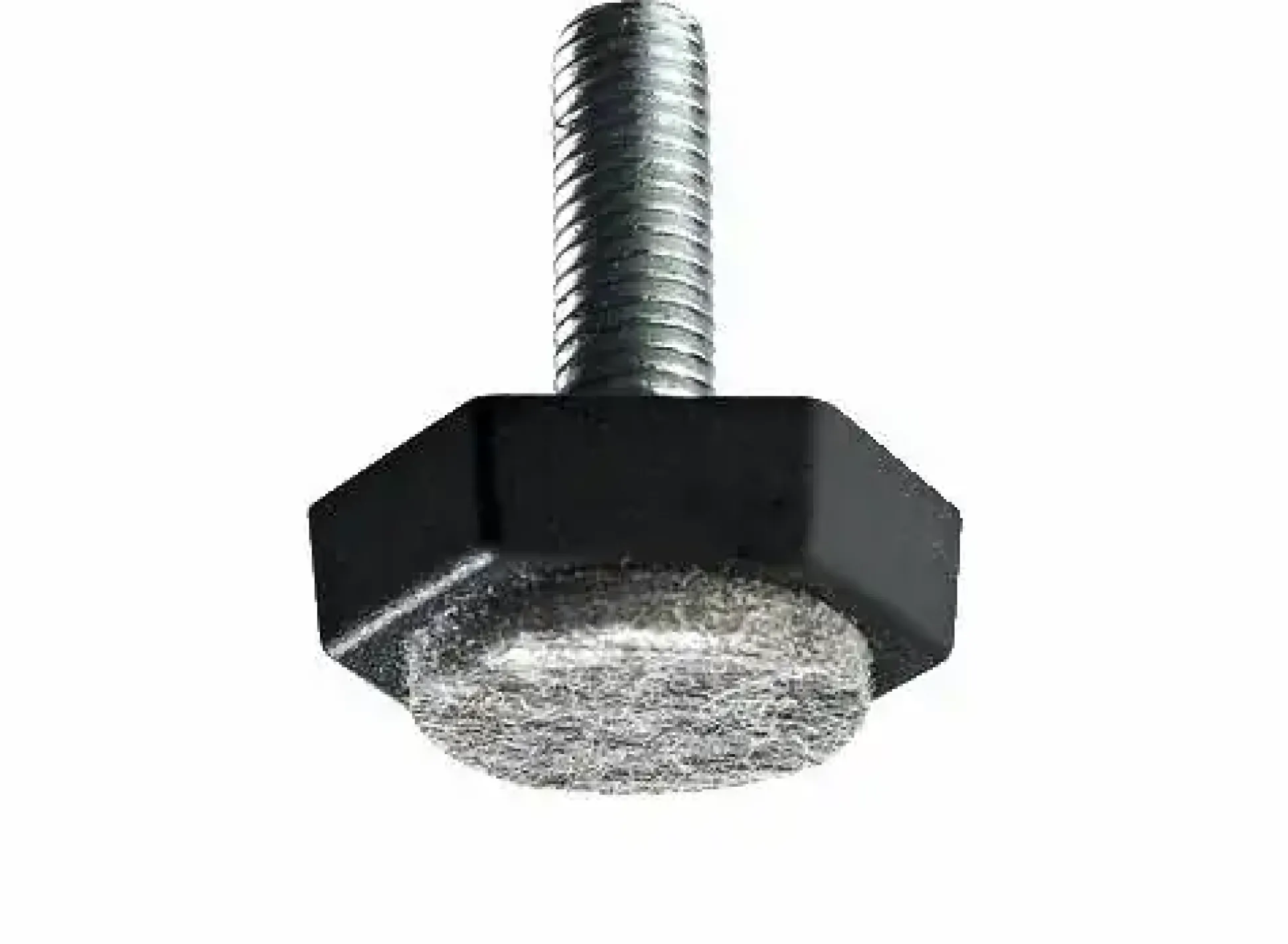 Hettich Möbelfuß mit Filz M8 x 23 mm Stahl/Kunststoff/Filz, 2 Stück