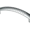 Hettich Möbelgriff Aluminium Optik 16 x 124 x 24 mm - 1 Stück