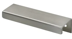 Hettich Möbelgriff Aluminium Edelstahl Optik 12,5 x 100 x 35 mm - 1 Stück