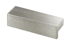 Hettich Möbelgriff Aluminium Edelstahl Optik 13 x 47 x 15 mm - 1 Stück