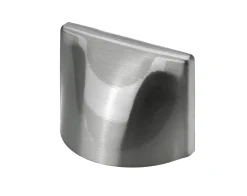Hettich Möbelgriff Aluminium Edelstahl Optik 40 x 60 x 26 mm - 1 Stück