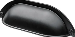 Hettich Möbelgriff Muldengriff 96 mm schwarz - 1 Stück