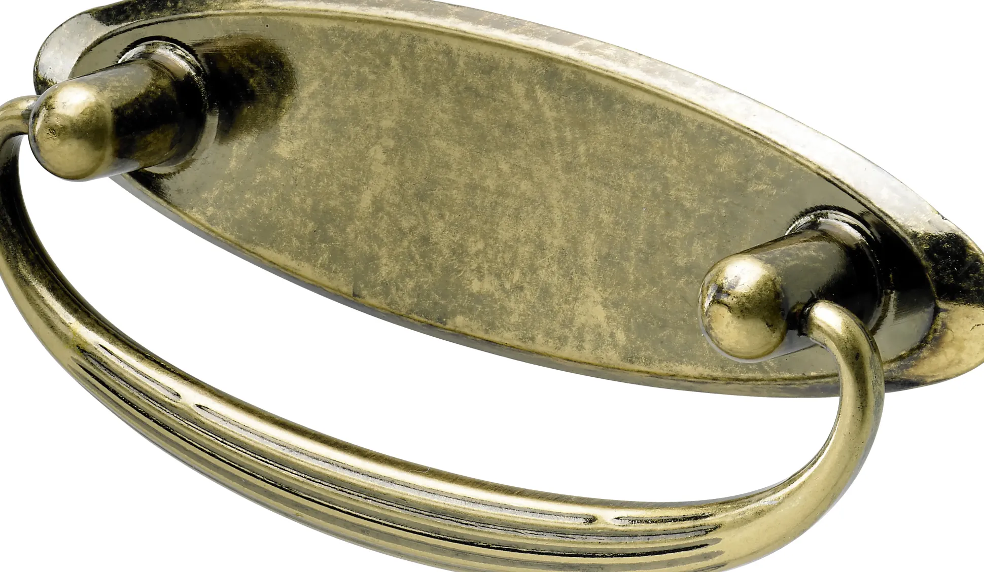 Hettich Möbelgriff Zinkdruckguss oval 30,0 x 94,0 x 14,0 mm - 1 Stück