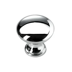 Hettich Möbelknopf Aluminium verchromt Ø 30,0 mm - 1 Stück