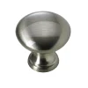Hettich Möbelknopf Aluminium Edelstahl-Optik Ø 30,0 mm - 1 Stück