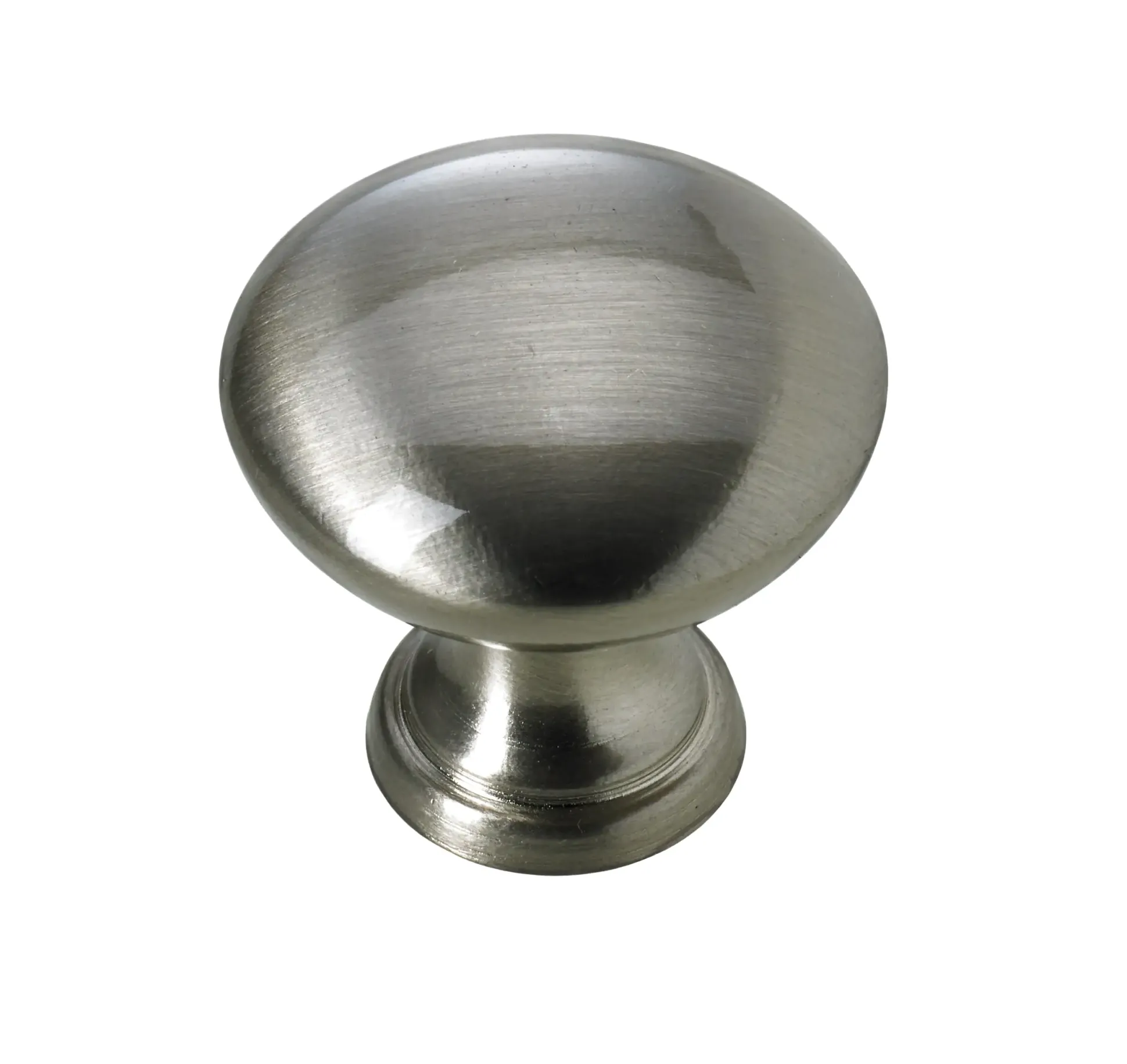 Hettich Möbelknopf Aluminium Edelstahl-Optik Ø 30,0 mm - 1 Stück