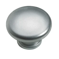 Hettich Möbelknopf Kunststoff Aluminium-Optik Ø 40,0 mm - 1 Stück