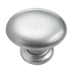 Hettich Möbelknopf Kunststoff Aluminium-Optik Ø 33,0 mm - 1 Stück
