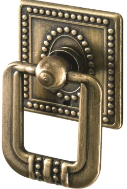 Hettich Möbelknopf Messing gold 35,0 x 33,0 mm - 1 Stück