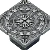 Hettich Möbelknopf Zinkdruckguss brüniert 38,0 x 38,0 mm - 1 Stück