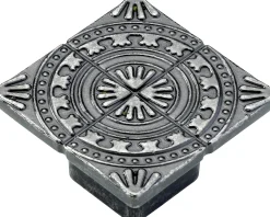 Hettich Möbelknopf Zinkdruckguss brüniert 38,0 x 38,0 mm - 1 Stück