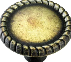 Hettich Möbelknopf Zinkdruckguss antik gold Ø 26,0 mm - 1 Stück
