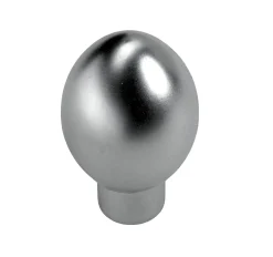 Hettich Möbelknopf Zinkdruckguss Aluminium-Optik Ø 17,0 mm - 1 Stück
