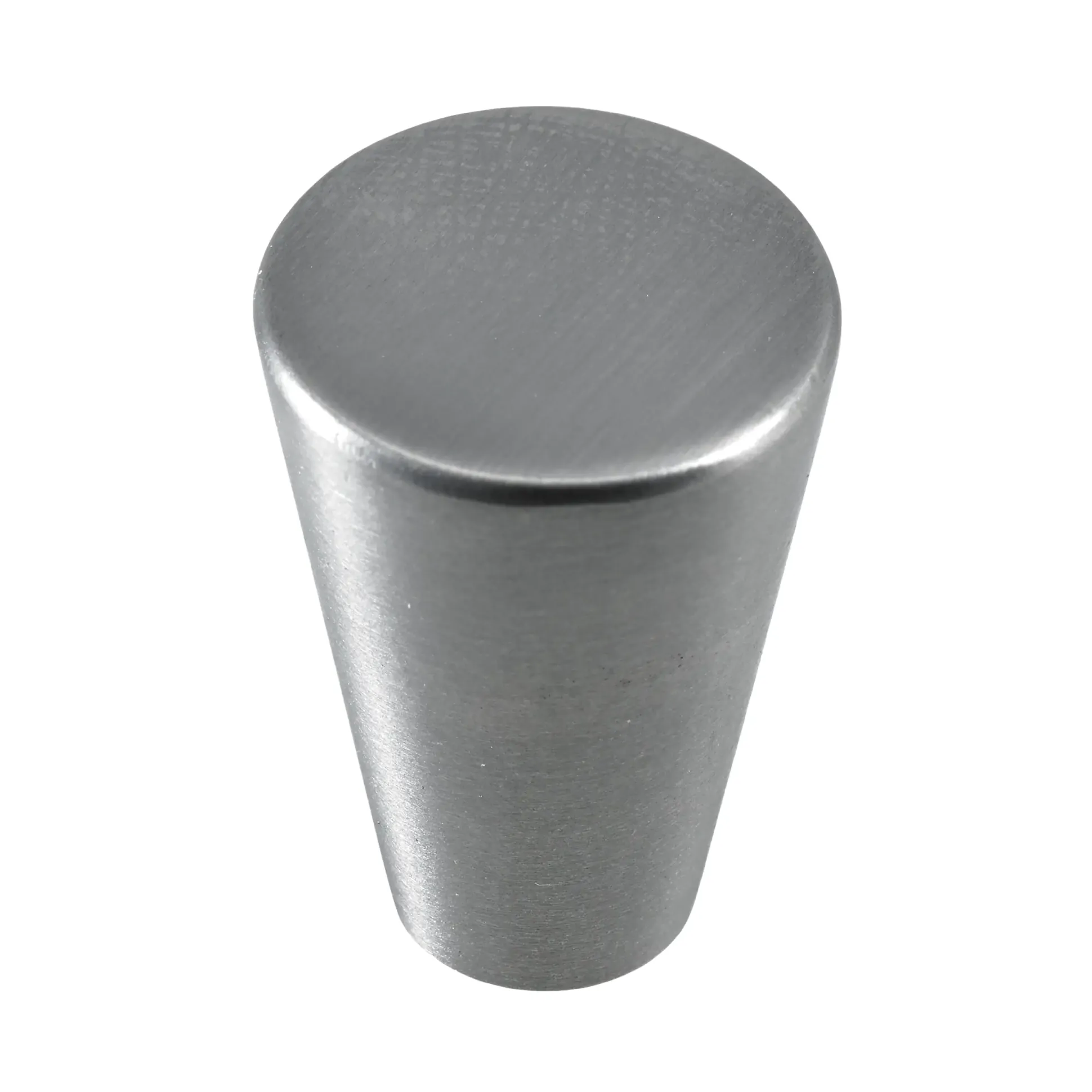 Hettich Möbelknopf Zinkdruckguss Edelstahl-Optik Ø 20,0 mm - 1 Stück