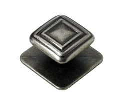 Hettich Möbelknopf Zinkdruckguss brüniert 45,0 x 45,0 mm - 1 Stück