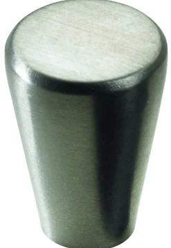 Hettich Möbelknopf Zinkdruckguss Edelstahl-Optik Ø 15,0 mm - 1 Stück