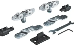 Hettich Montagesatz für eine Tür - TopLine 8plus Stahl, verzinkt, 1 Stück