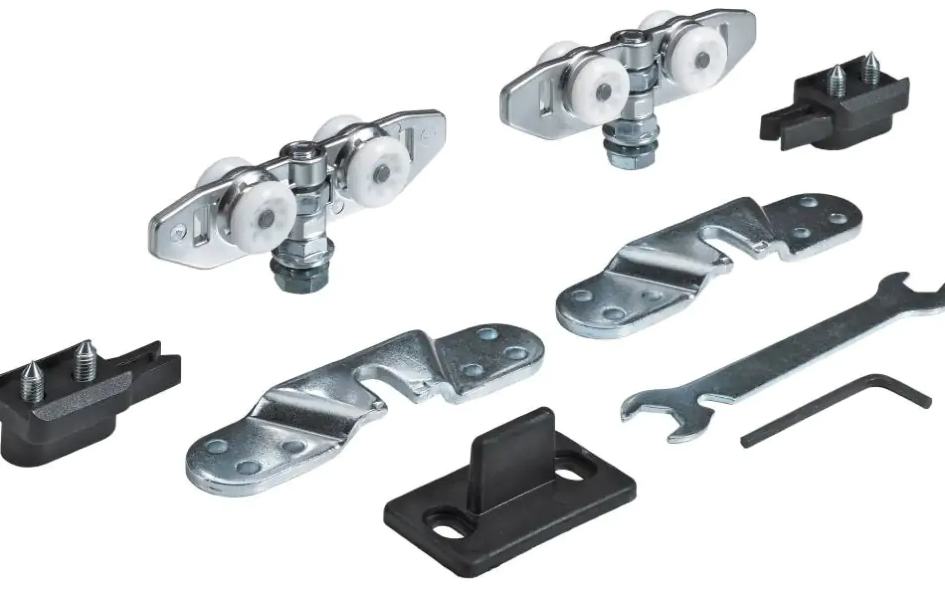 Hettich Montagesatz für eine Tür - TopLine 8plus Stahl, verzinkt, 1 Stück