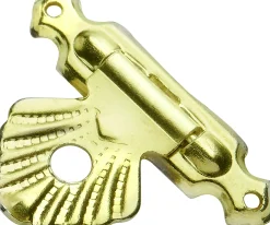 Hettich Schatullenverschluss Stahl, vermessingt, 18 x 25 mm, 1 Stück