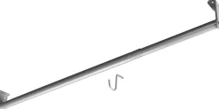 Hettich Schrankrohr Stahl verstellbar Ø 26 x 650 - 1200 mm silbergrau