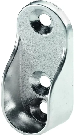 Hettich Schrankrohrlager oval Ø 30/15 mm verchromt - 2 Stück