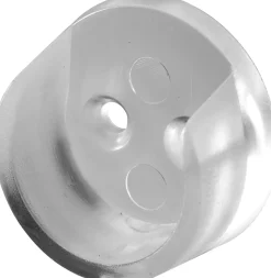 Hettich Schrankrohrlager rund Ø 25 mm transparent - 2 Stück