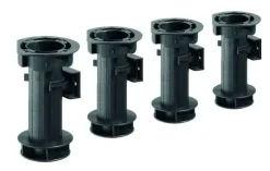Hettich Sockelverstellfuß-Set Kunststoff 25 x 150-170 mm schwarz