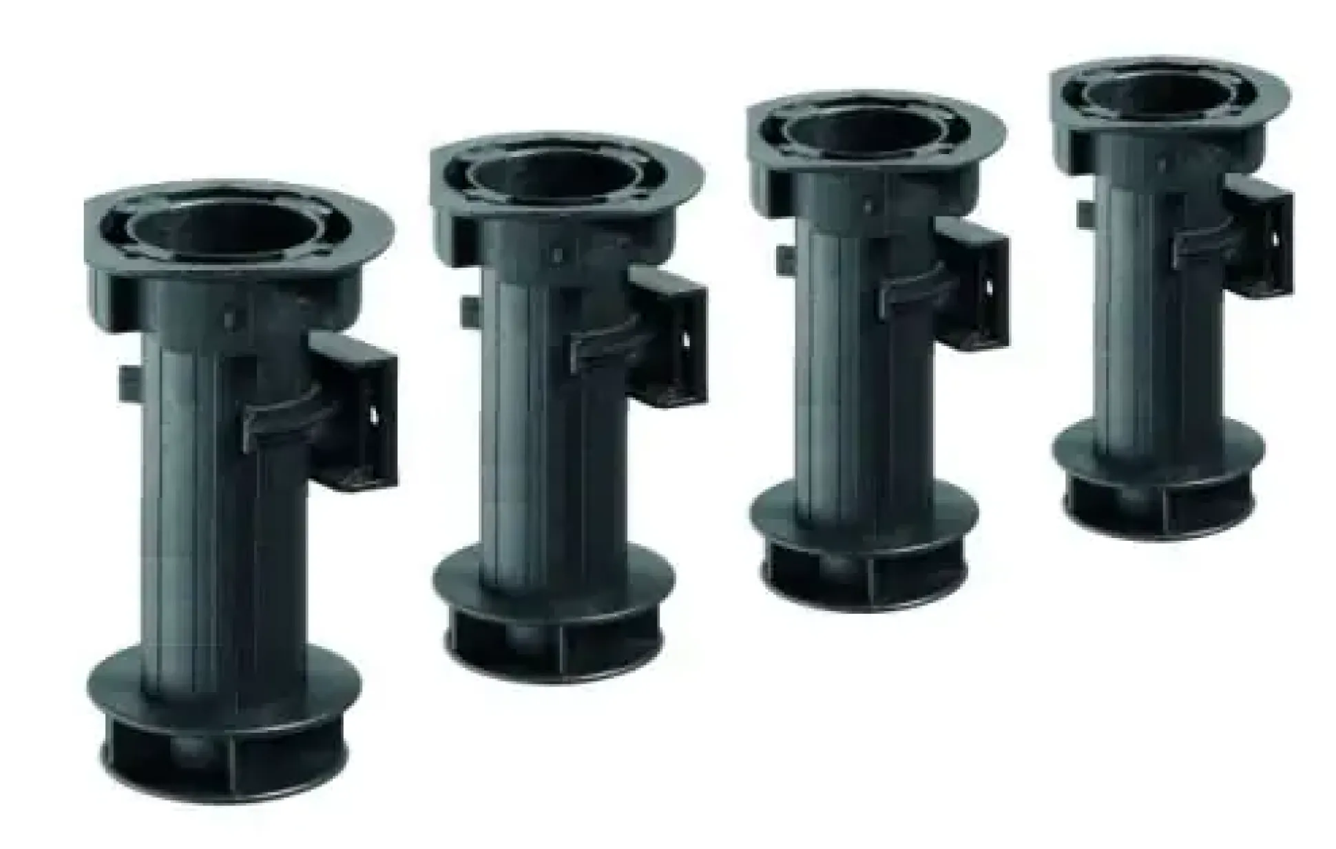 Hettich Sockelverstellfuß-Set Kunststoff 25 x 150-170 mm schwarz